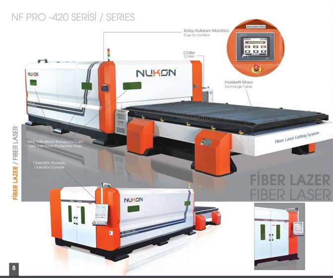 NF PRO 420 Serisi Fiber Lazer Makinesi