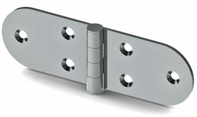 Stainless Leaf Hinge 118x38x2 mm