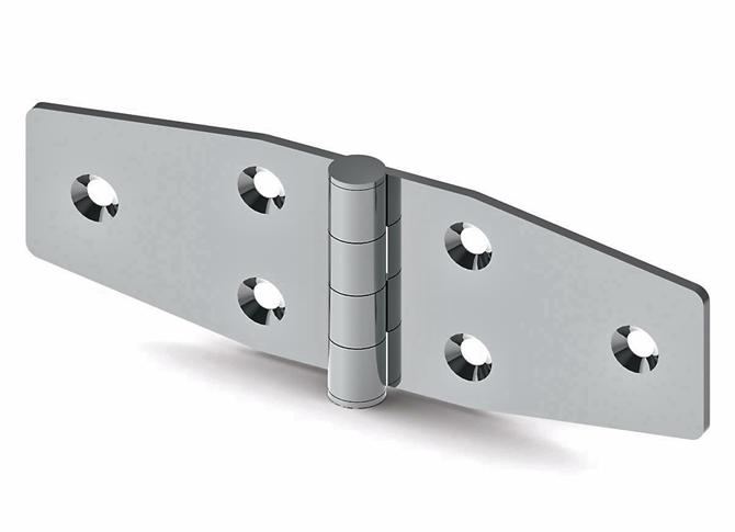 Stainless Leaf Hinge 118x38x2 mm