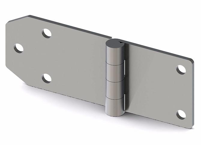 Stainless Leaf Hinge 100x38x2 mm