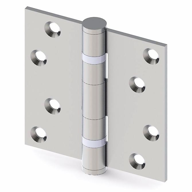 Stainless Door Hinge 88.5x88.5x3 mm