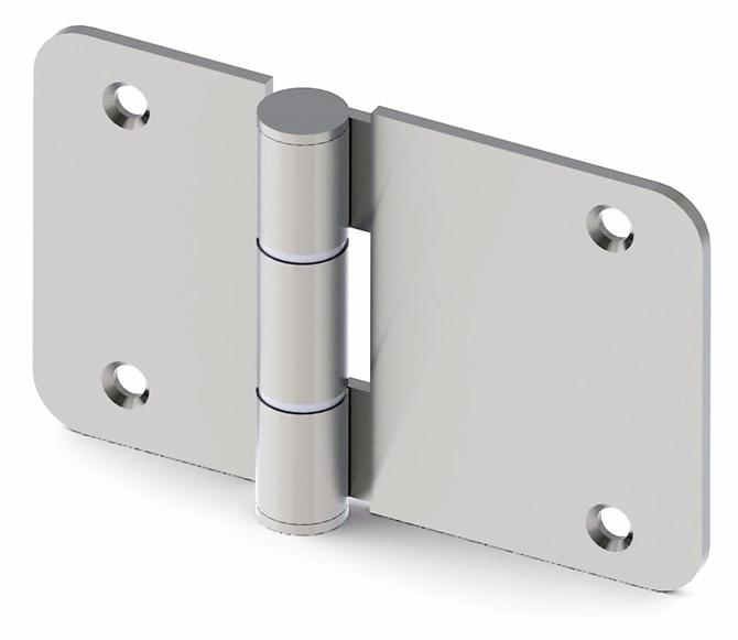 Stainless Door Hinge 130x80x3 mm