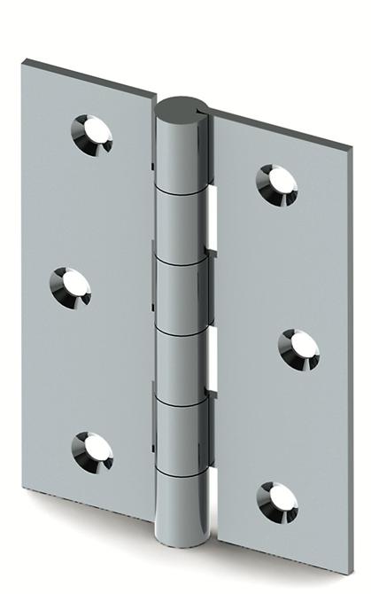 Stainless Leaf Hinge 60x80x2 mm