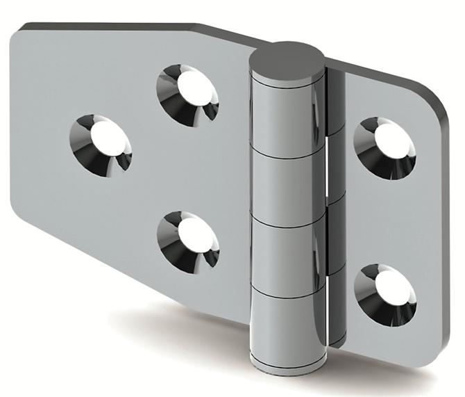 Stainless Leaf Hinge 57x38x2 mm