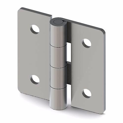 Stainless Leaf Hinge 50x50x2 mm