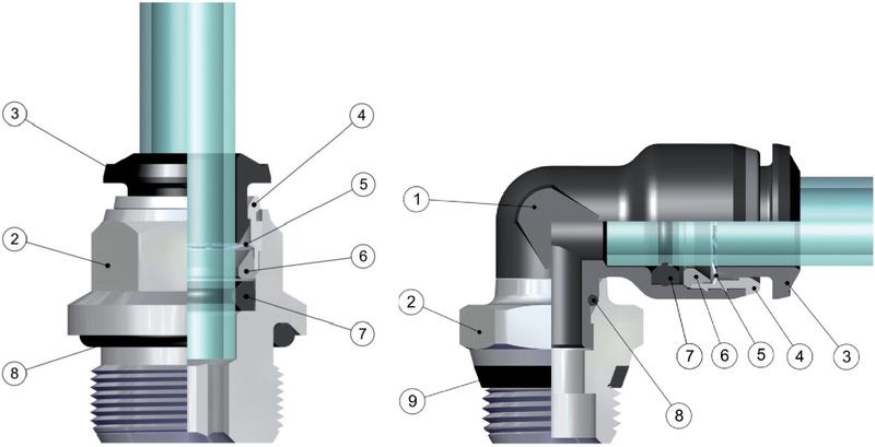 AIGNEP 55000 Series Plastic Fittings