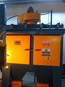 ROTARY TABLE SANDBLASTING MACHINE