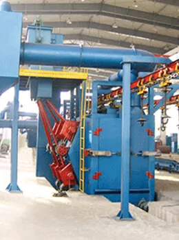 CONTINUOUS HANGER SANDBLASTING MACHINE