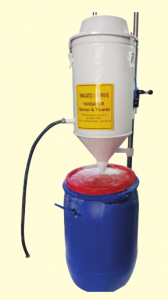 FIRE EXTINGUISHER DRY CHEMICAL DUST DISCHARGE MACHINE