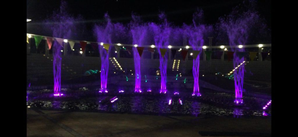 Volcano and Spiral Fountain