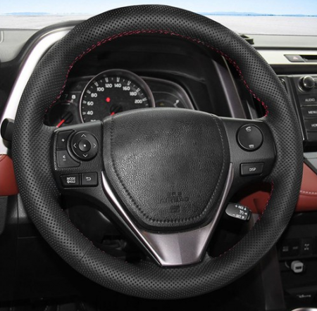 Leather Steering Wheel Cover