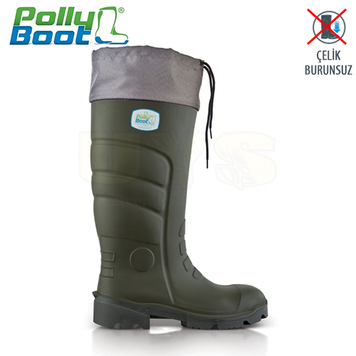 Polly Boot Work Boots Galaxy 501B K Khaki Steel Toeless