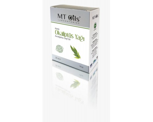 Aromatik Bitkisel Yağlar - MT OILS-Distile Okaliptus Yağı 30 ML (Distiled Eucaliptus Leaf Oil)