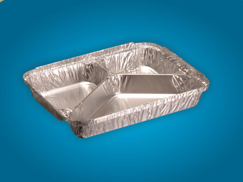 Aluminum 3-Compartment Containers