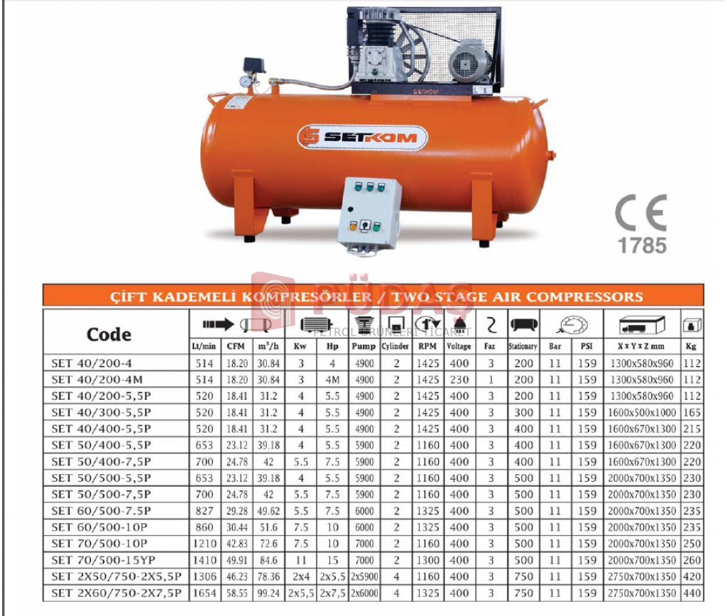 SET COM COMPRESSORS