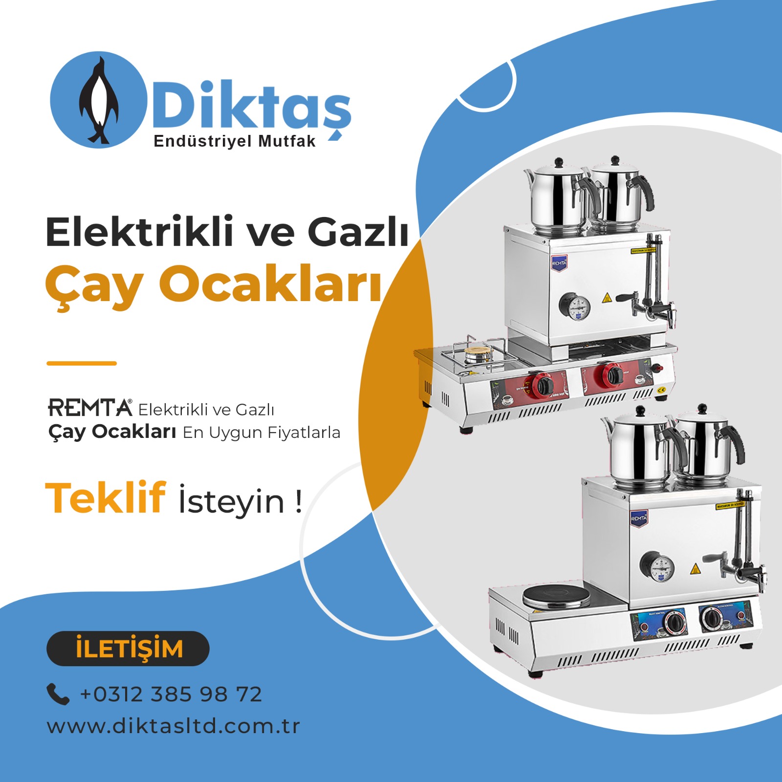 Ankara Elektrikli Gazlı Çay Ocakları Fiyatları ve Modelleri