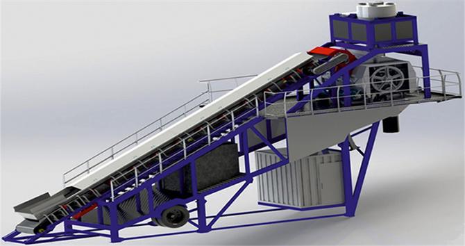 Plus YM 130 Semi-Mobile Concrete Batching Plant