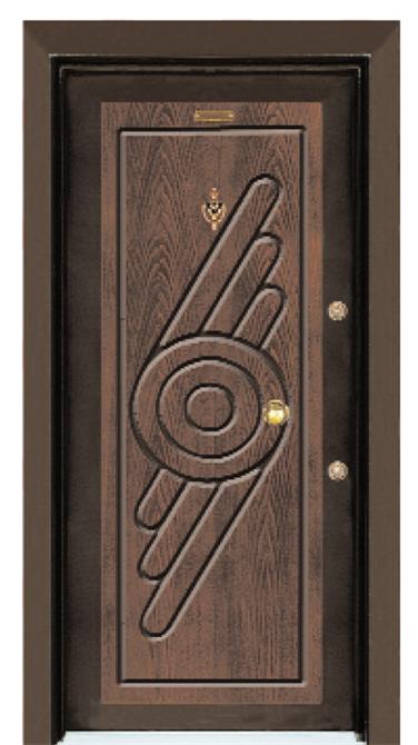Classic SMS 197 Walnut Walnut - Steel Door