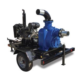 mobile diesel motor pump