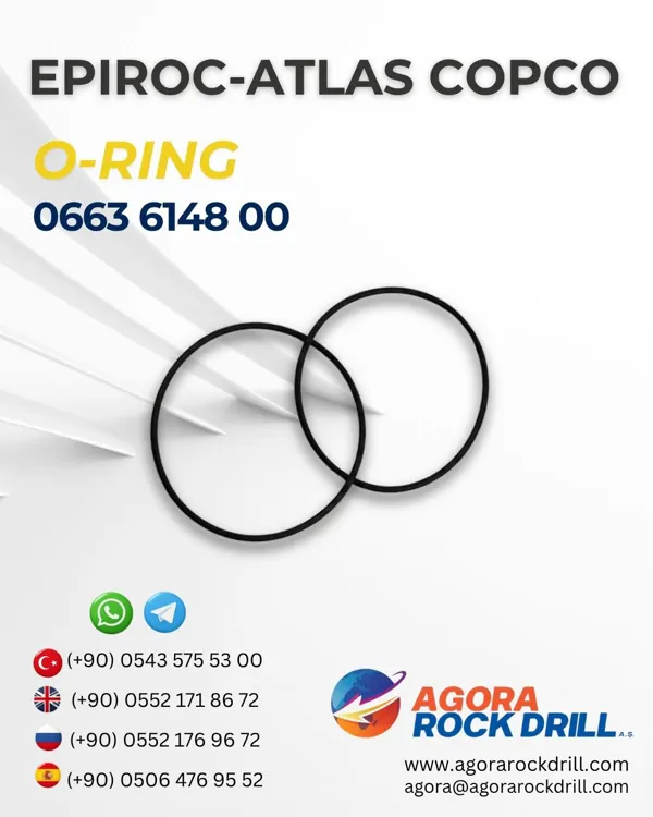 Epiroc – Atlas Copco - O-ring - 0663 6148 00 - 0663614800 - 0663-6148-00