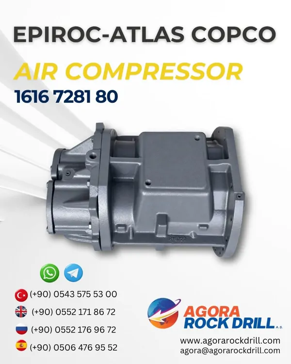 Epiroc – Atlas Copco - Air Compressor - 1616 7281 80 - 1616728180 - 1616-7281-80