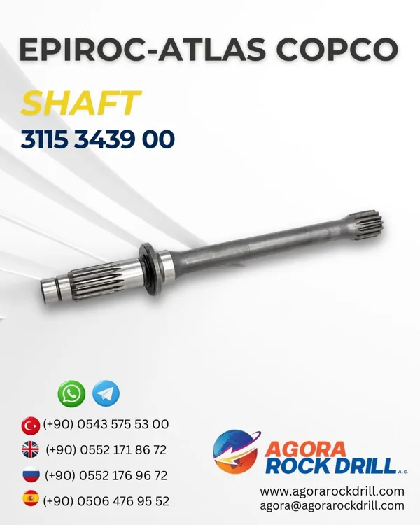Epiroc – Atlas Copco - Shaft - 3115 3439 00 - 3115343900 - 3115-3439-00