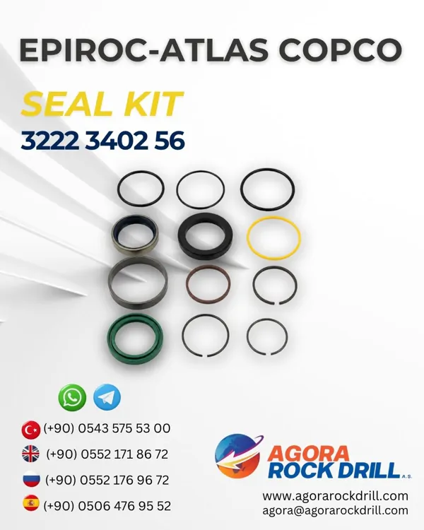 Epiroc – Atlas Copco - Seal Kit - 3222 3402 56 - 3222340256 - 3222-3402-56