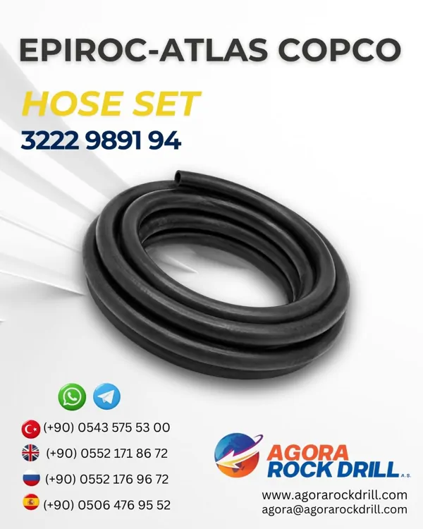 Epiroc – Atlas Copco - Hose Set - 3222 9891 94 - 3222989194 - 3222-9891-94