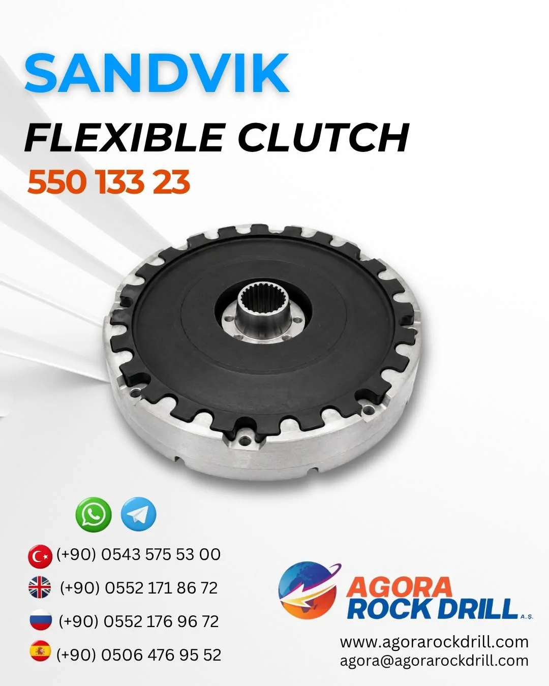 Sandvik - Flexible Clutch - 550 133 23 - 55013323
