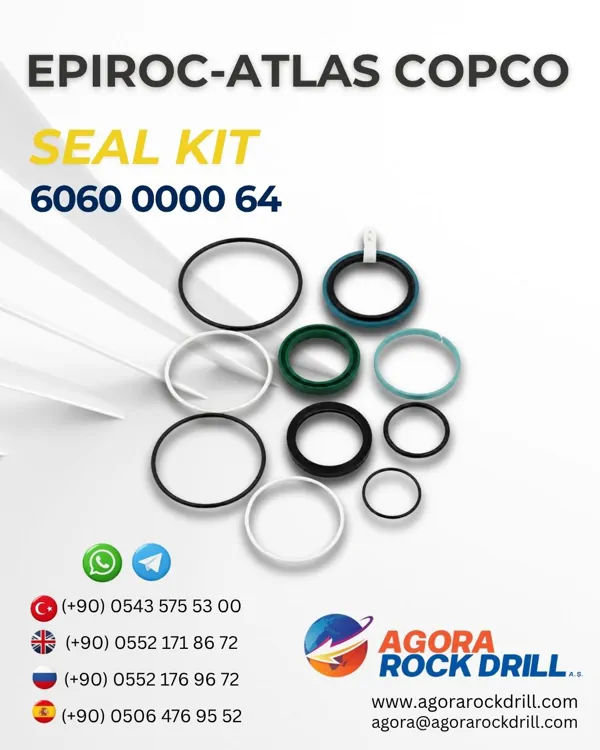 Epiroc – Atlas Copco - Seal Kit - 6060 0000 64 - 6060000064 - 6060-0000-64