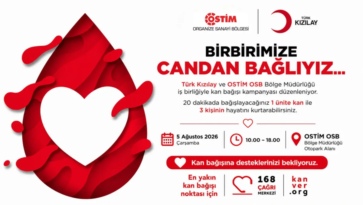 OSTİM'de Kan Bağışı Kampanyası Düzenleniyor