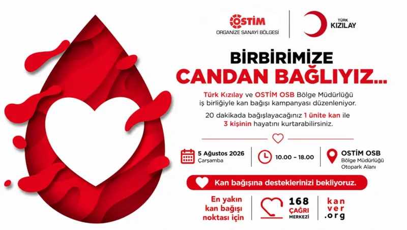 OSTİM'de Kan Bağışı Kampanyası Düzenleniyor
