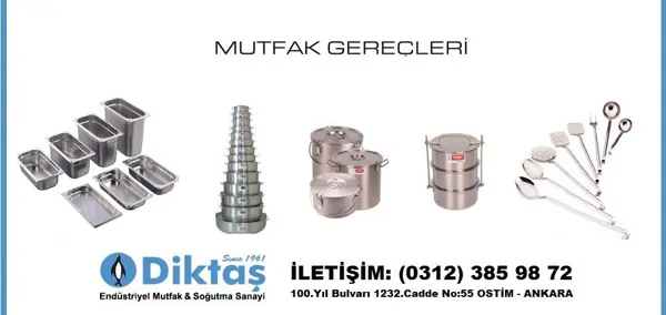 Paslanmaz Çelik Yemekhane Malzemeleri