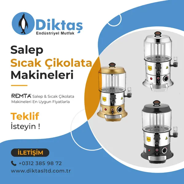 Ankara Salep Sıcak Çikolata Makineleri Fiyatları ve Modelleri