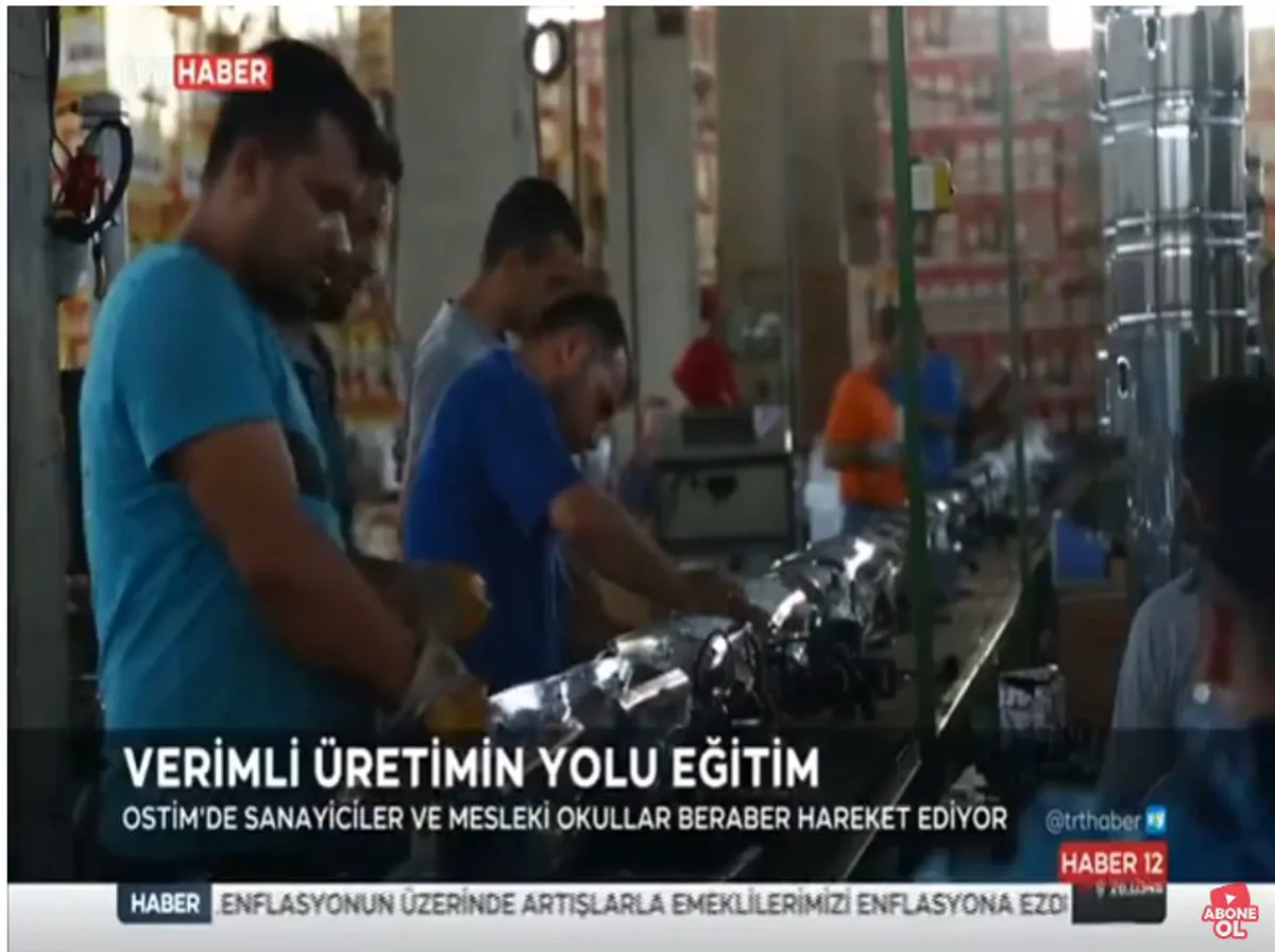 TRT Haber OSTİM Mesleki Eğitim Çalışmaları Haberi