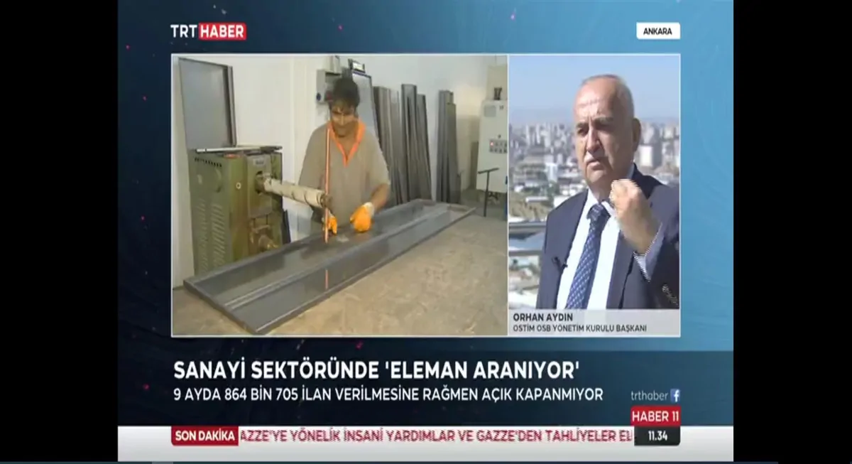 TRT Haber | Sanayi Sektöründe Eleman Aranıyor