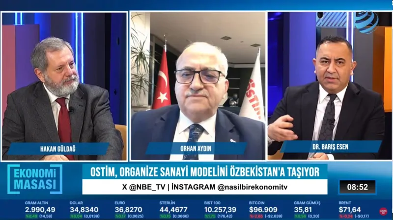 OSTİM Yönetim Kurulu Başkanı Orhan Aydın | NBE TV Ekonomi Masası Programı Canlı Yayınına Konuk Oldu
