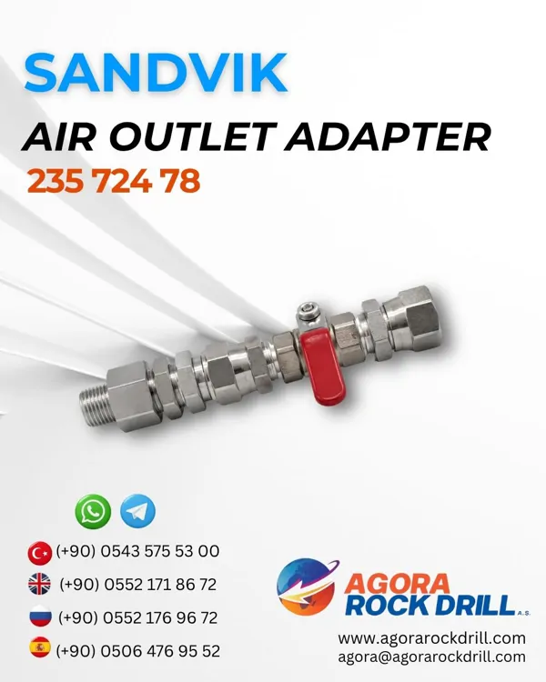 Sandvik - Air Outlet Adapter - 235 724 78 - 23572478