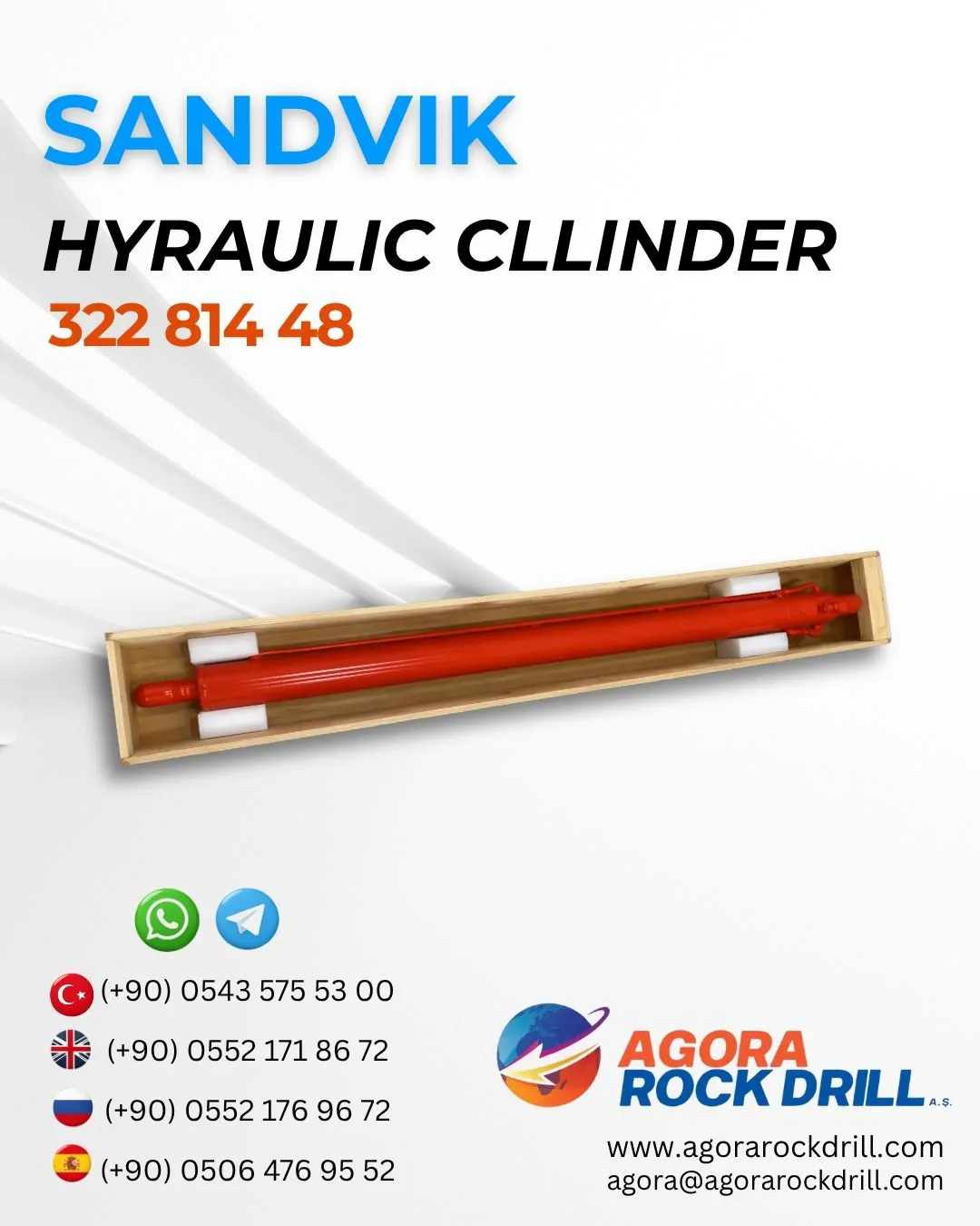 Sandvik - Hyraulic Cllinder - 322 814 48 - 32281448