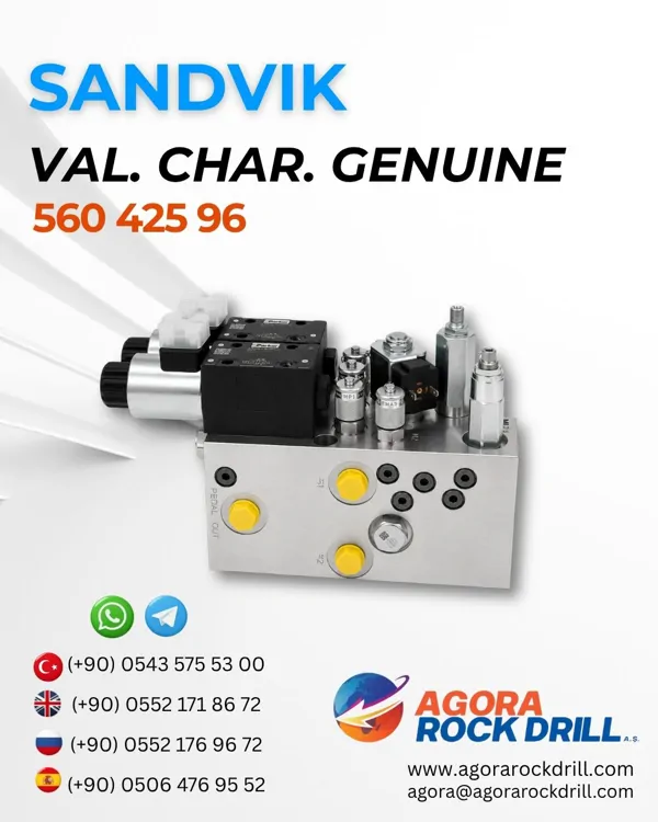 Sandvik - Valve, Charging-Genuine - 560 425 96 - 56042596