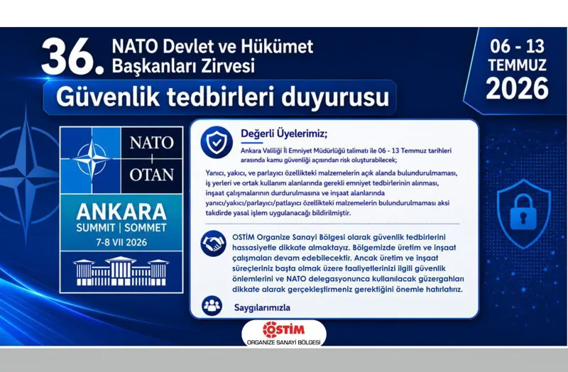 Önemli Bilgilendirme: NATO Zirvesi Güvenlik Tedbirleri Hakkında