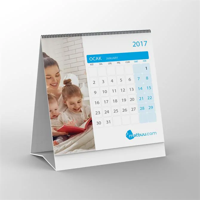 Vertical Desk Calendar