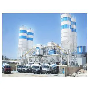 Stationary concrete batching plants