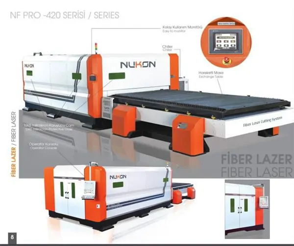 NF PRO 420 Serisi Fiber Lazer Makinesi