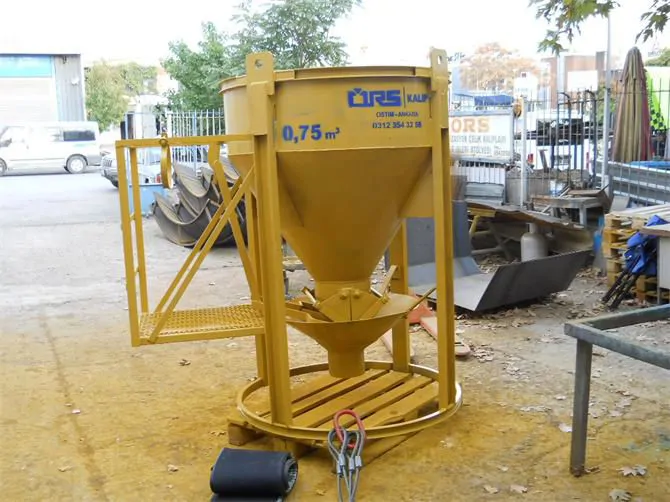 Beton Kovası -Kule Vinç Beton Kovası- Kule Vinç Harç Kovası