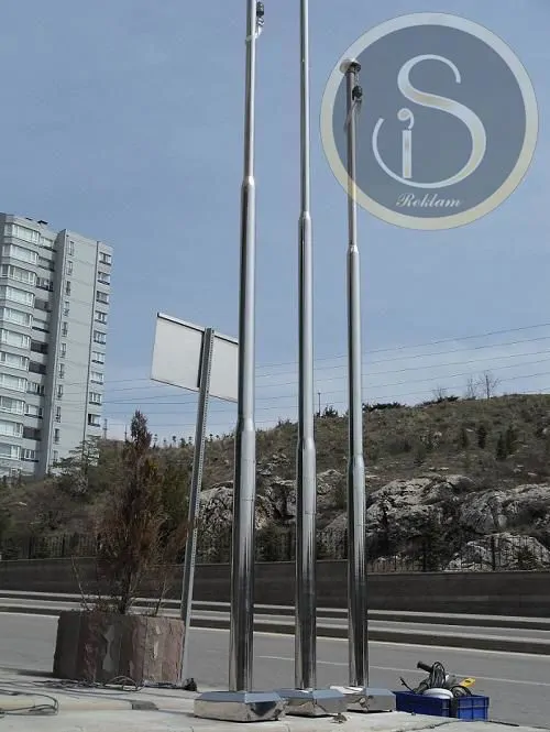 Stainless Chrome Flagpole