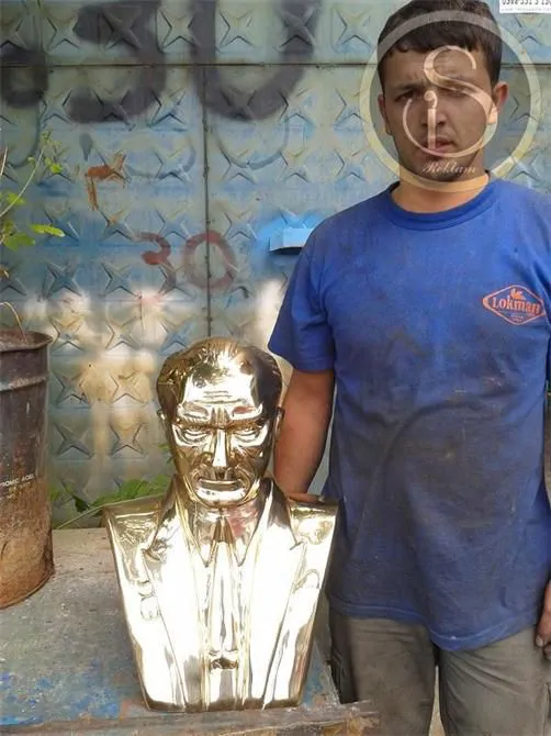 Brass Atatürk Bust