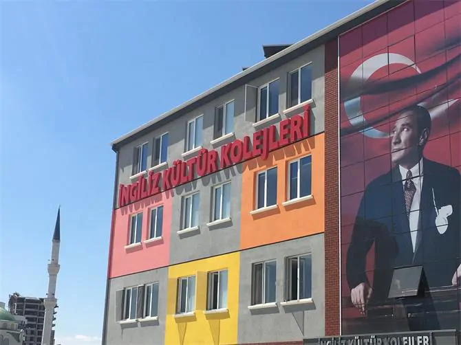 BRITISH CULTURE COLLEGES BATIKENT CAKIRLAR BUILDING ADVERTISEMENT
