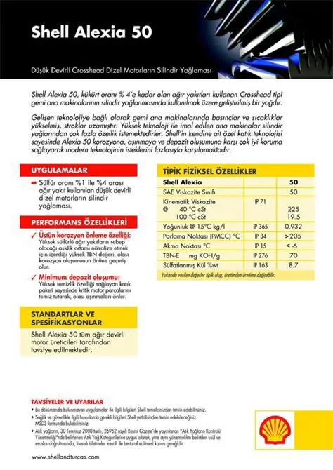 Shell Alexia Dizel Motorların Silindir Yağlaması
