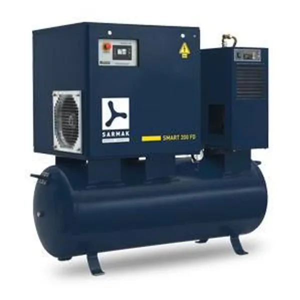 Elektrikli Küçük Kapasiteli Tank Üstü Vidalı Kompresör
